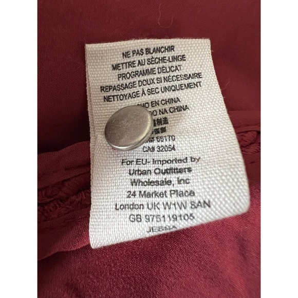 SAYLOR X Free People Jessa Red Lace Open Back Bohemian Mini Dress Size Large - Picture 6 of 8